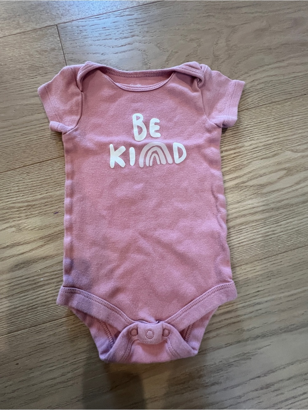 🔥 2 FOR $8 OFFER 🔥 George Pink "Be Kind" Baby One-Piece Bodysuit